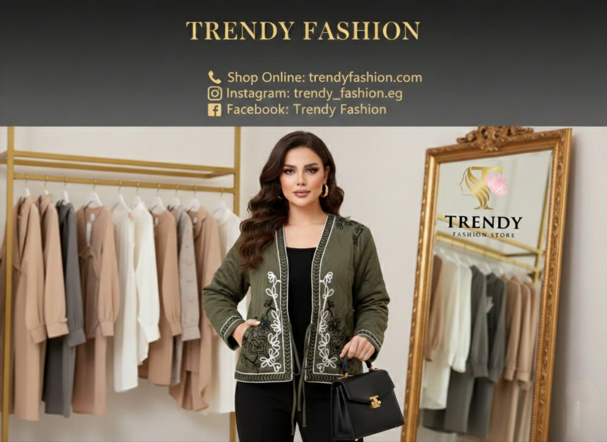 Trendy Boho Embroidered Jacket