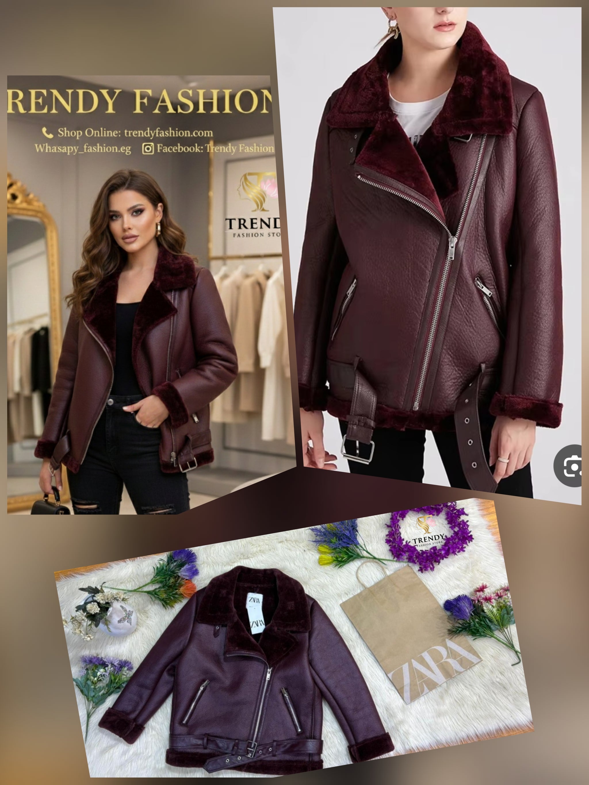 Trendy Aviator Biker Jacket