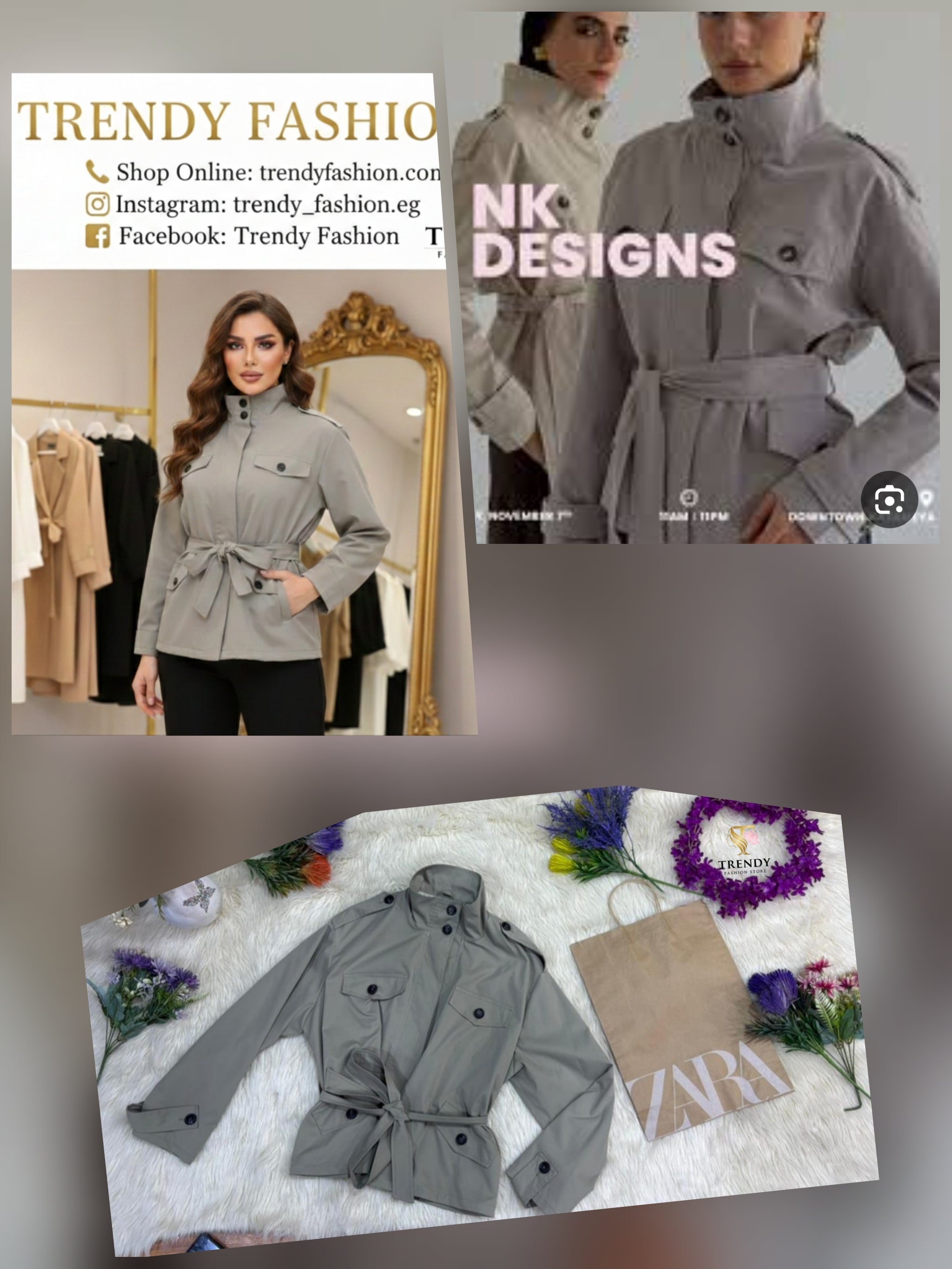 Trendy Belted Utility Jacket