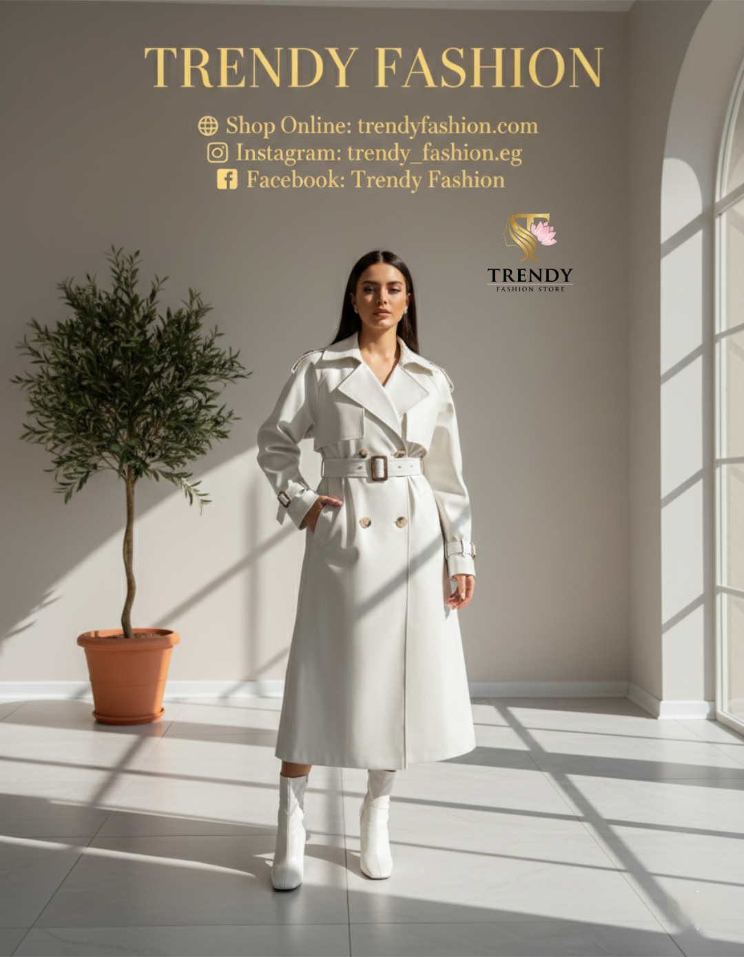 Trendy The Timeless Ivory Trench