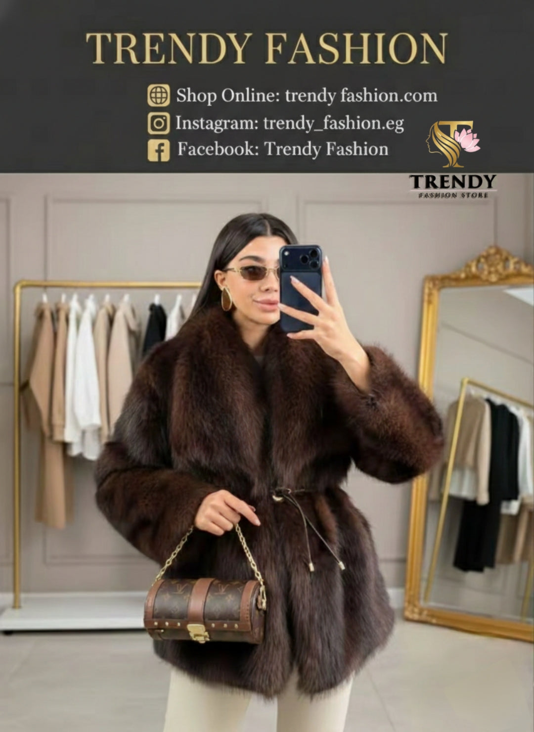 Trendy Royal Fur Jacket
